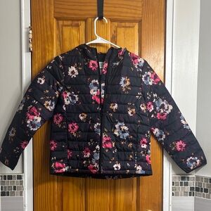 Floral Black Kid’s Jacket